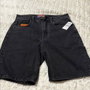 Black Denim Men's Shorts